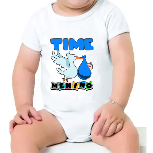 Body infantil Cegonha Time Menino - Imagem 4