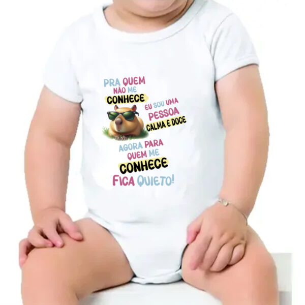 Body infantil Capivara me conhece - Imagem 4