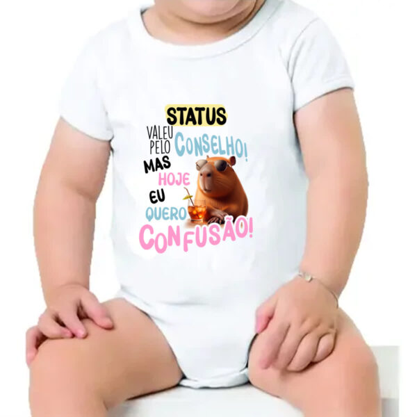 Body infantil Capivara obrigado pelo conselho - Imagem 4