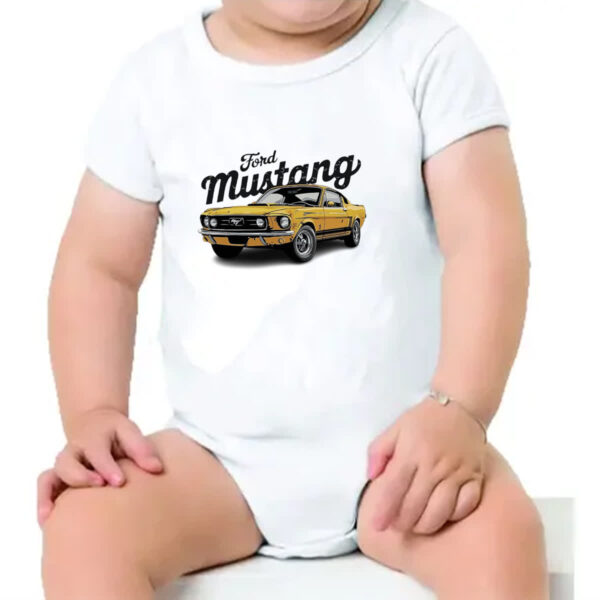 Body infantil Ford Mustang Muscle Car - Imagem 4