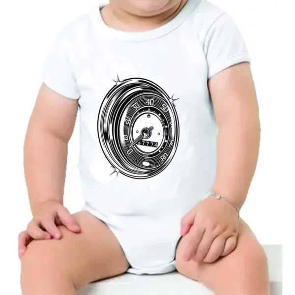 Body infantil Velocimetro Classico VW - Imagem 4