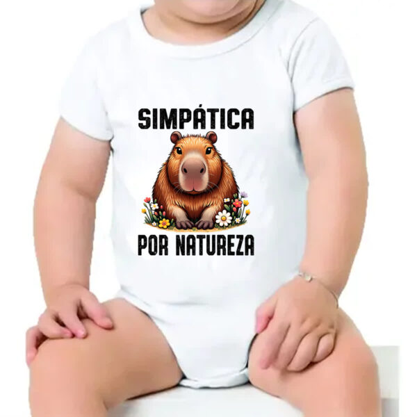 Body infantil Capivara Simpatica por Natureza - Imagem 4