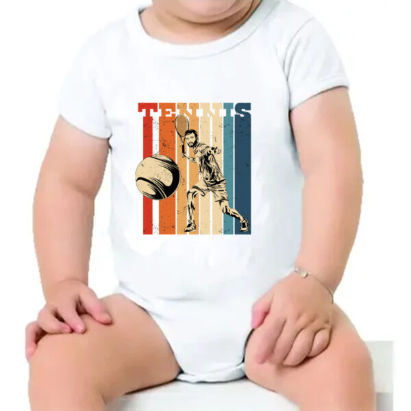 Body infantil Tennis retro vintage - Imagem 4