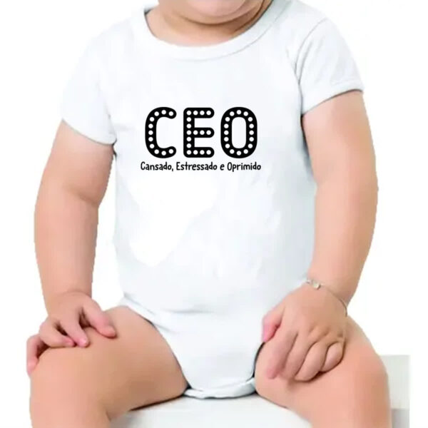 Body infantil CEO Cansado Estressado Oprimido - Imagem 4