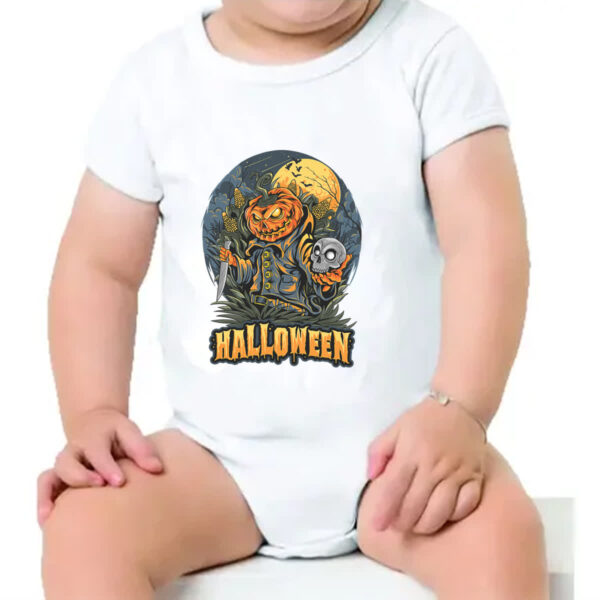Body infantil Halloween JackPot Milharal Faca - Imagem 4