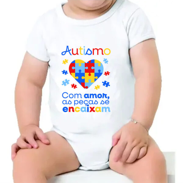 Body infantil Autismo amor encaixa - Imagem 4