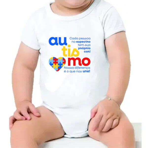 Body infantil Autismo sua propria cor - Imagem 4