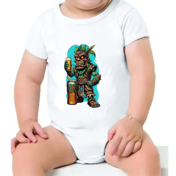Body infantil Tiki dude cerveja - Imagem 4