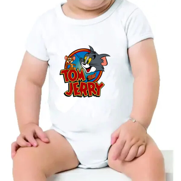 Body infantil Tom e Jerry Logo Classico - Imagem 4