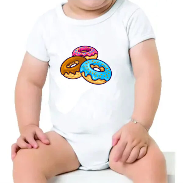 Body infantil Trio Donuts - Imagem 4