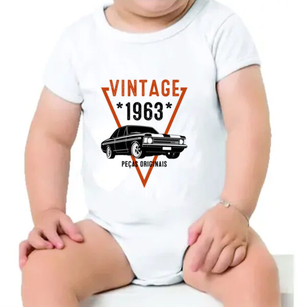 Body infantil Vintage Pecas Originais 1963 - Image 4