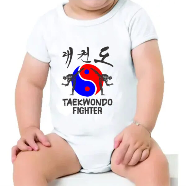 Body infantil Taekwondo Fighter Yin-Yang - Imagem 4