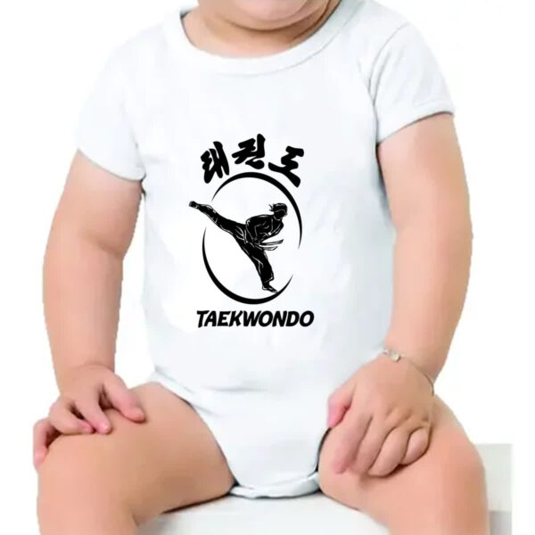 Body infantil Taekwondo Kick in Face - Imagem 4