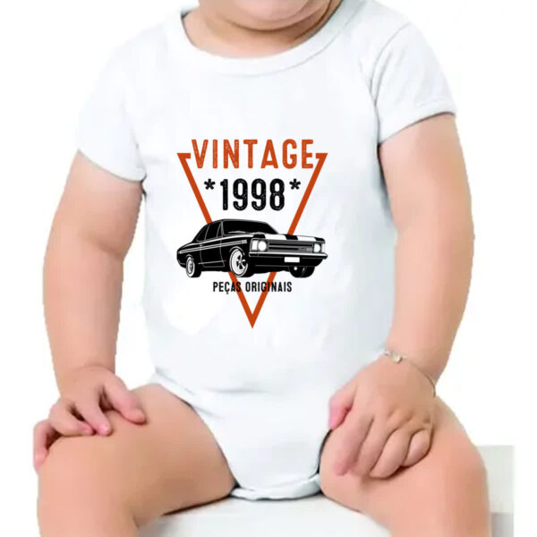 Body infantil Vintage Pecas Originais 1998 - Imagem 4