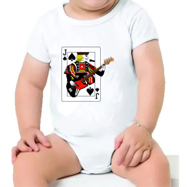 Body infantil Valete de Espadas do Rock - Imagem 4