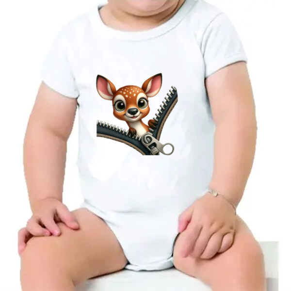 Body infantil Veado no ziper - Image 4