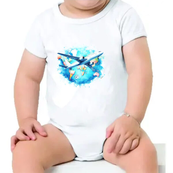 Body infantil Viagem aviao turismo - Imagem 4
