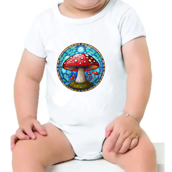 Body infantil Vitral Cogumelo - Imagem 4