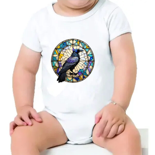 Body infantil Vitral corvo - Imagem 4