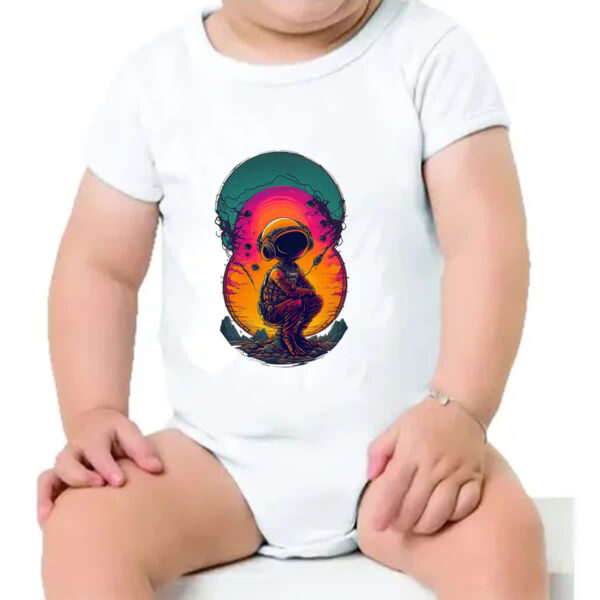 Body infantil Astronauta relaxamento lunar - Imagem 4
