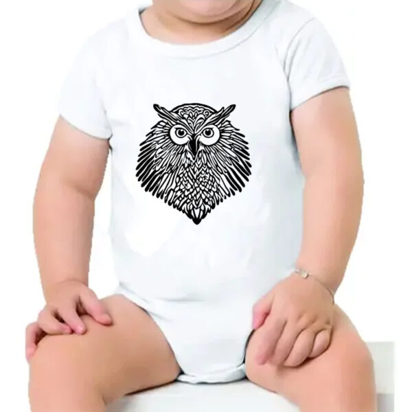 Body infantil Coruja tribal - Imagem 4