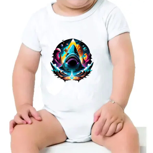 Body infantil Tubarao nebulosa - Imagem 4