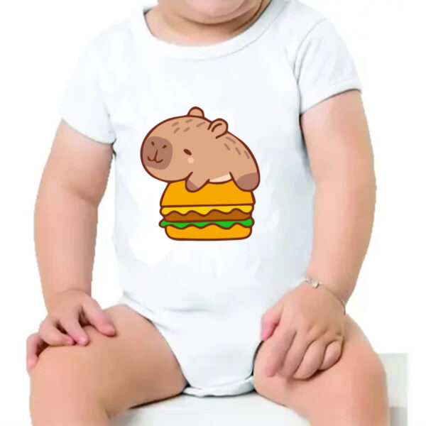Body infantil Capivara Hamburguer - Imagem 4