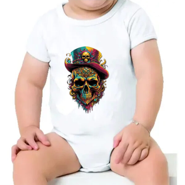 Body infantil Cranio pirata joias - Imagem 4