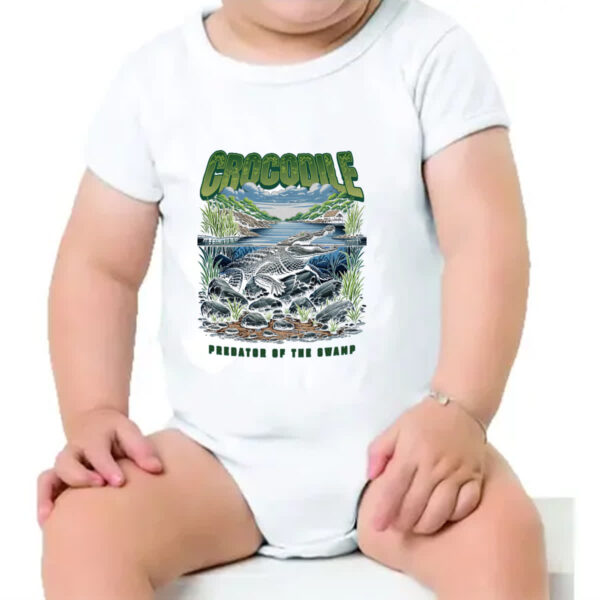 Body infantil Crocodilo do pantano - Imagem 4