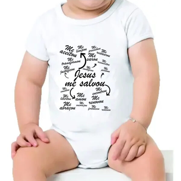 Body infantil Jesus me salvou - Imagem 4