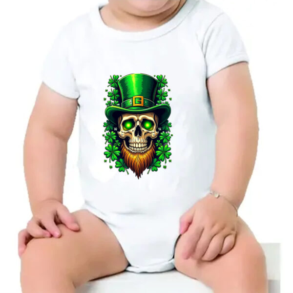 Body infantil Skull Leprechaun - Imagem 4