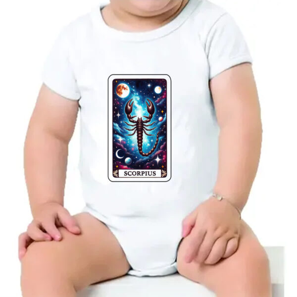 Body infantil Signo Carta Taro Escorpiao - Imagem 4
