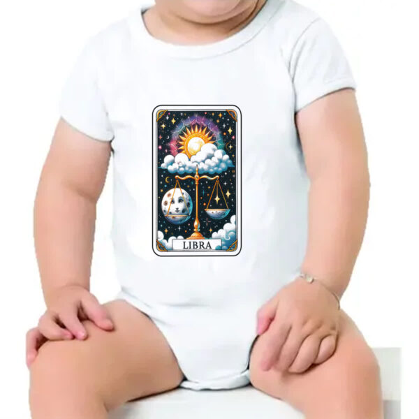 Body infantil Signo Carta Taro Libra - Imagem 4