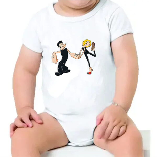 Body infantil Popeye Grease Parodia - Imagem 4