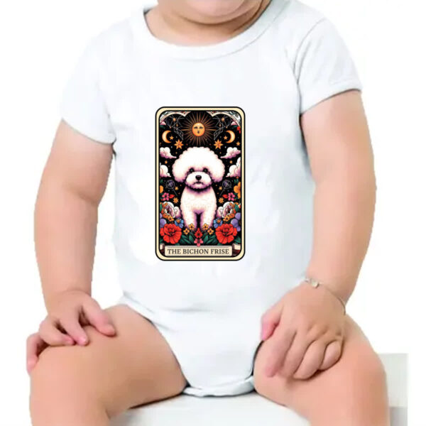 Body infantil Taro cachorro Bichon Frise - Imagem 4