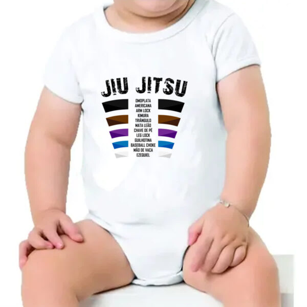 Body infantil Jiu Jitsu faixas e golpes - Imagem 4