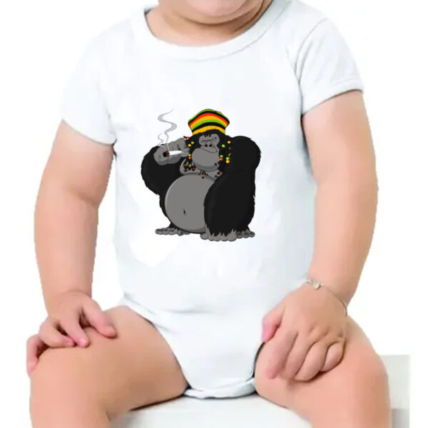 Body infantil Gorila Reggae - Imagem 4