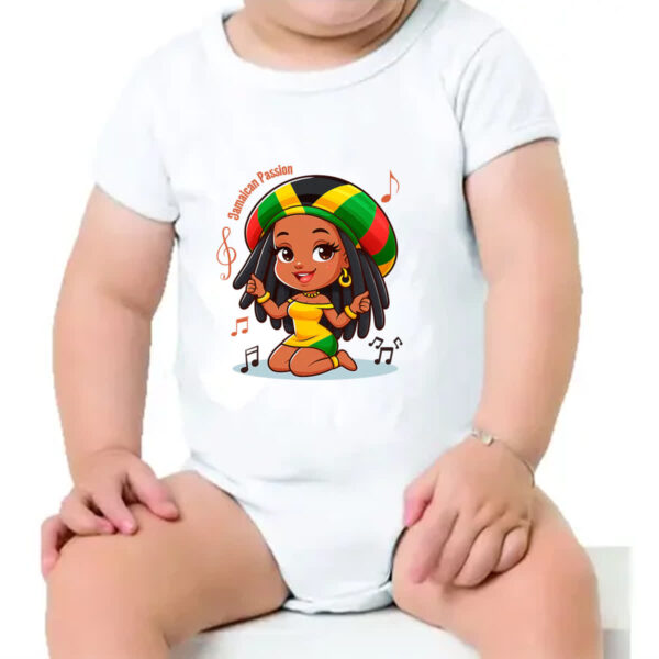 Body infantil Jamaixa Paixao Reggae - Imagem 4