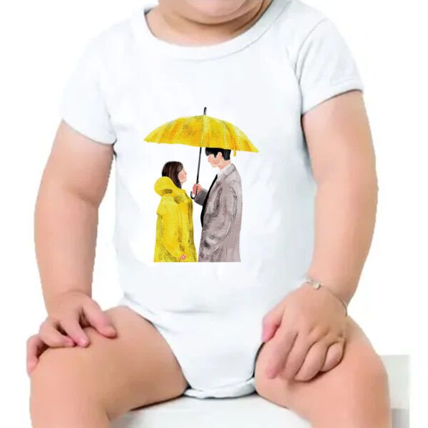 Body infantil Casal Dorama Guarda Chuva - Imagem 4