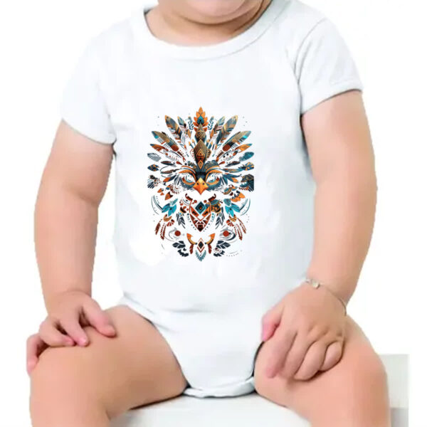 Body infantil Coruja Elementos Indigenas - Imagem 4