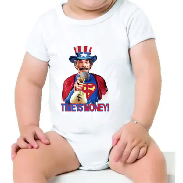 Body infantil Super Sam Time is Money - Imagem 4