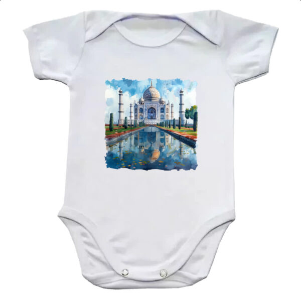 Body infantil Taj Mahal watercolor