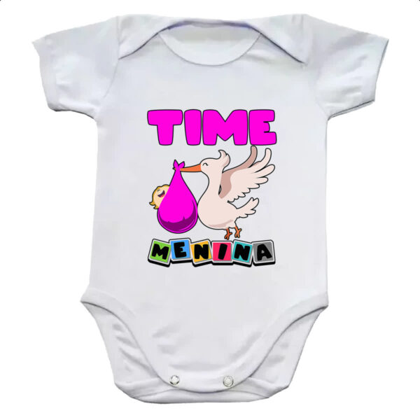 Body infantil Cegonha Time Menina