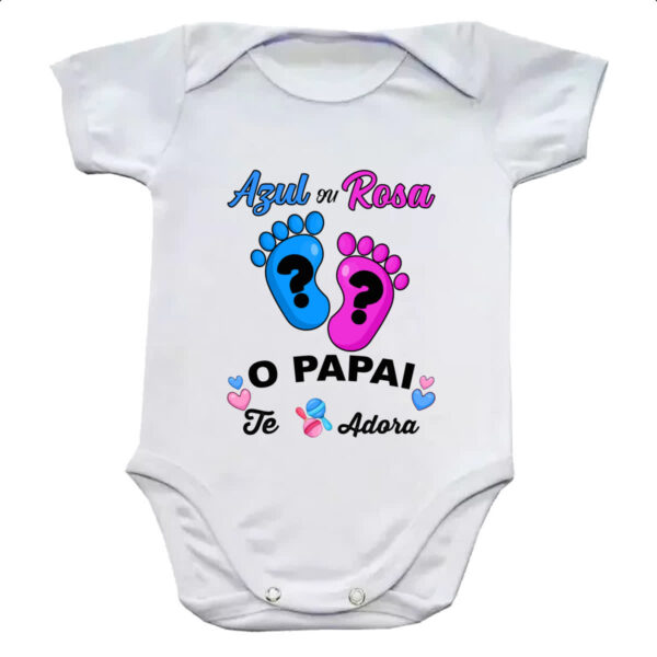 Body infantil Cha Revelacao Papai te adora