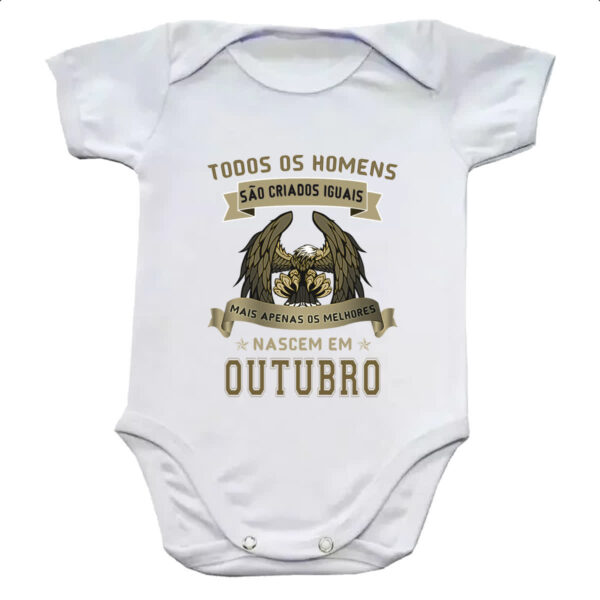 Body infantil Homem Lenda Aguia Outubro