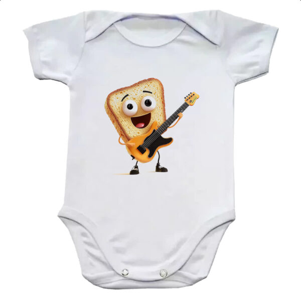 Body infantil Pao de forma guitarrista
