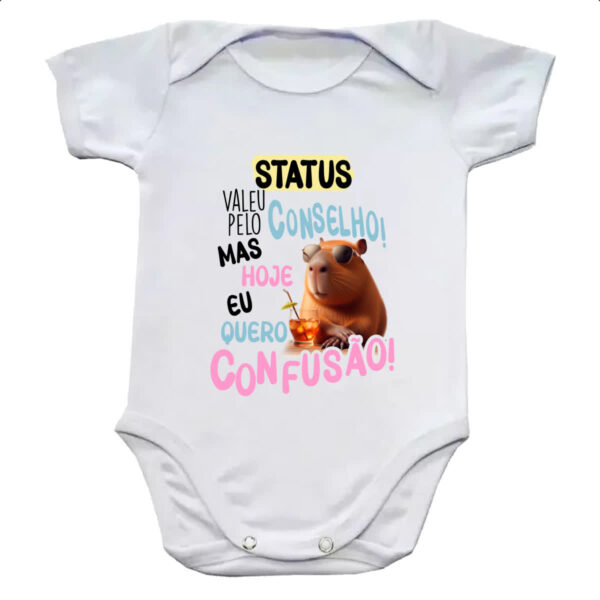 Body infantil Capivara obrigado pelo conselho