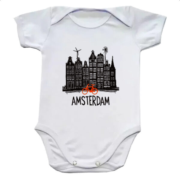 Body infantil Amsterdam Pintura Nanquim