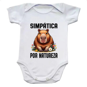 Body infantil Capivara Simpatica por Natureza