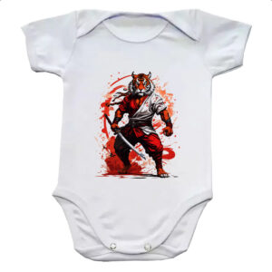 Body infantil Tigre samurai splash arte